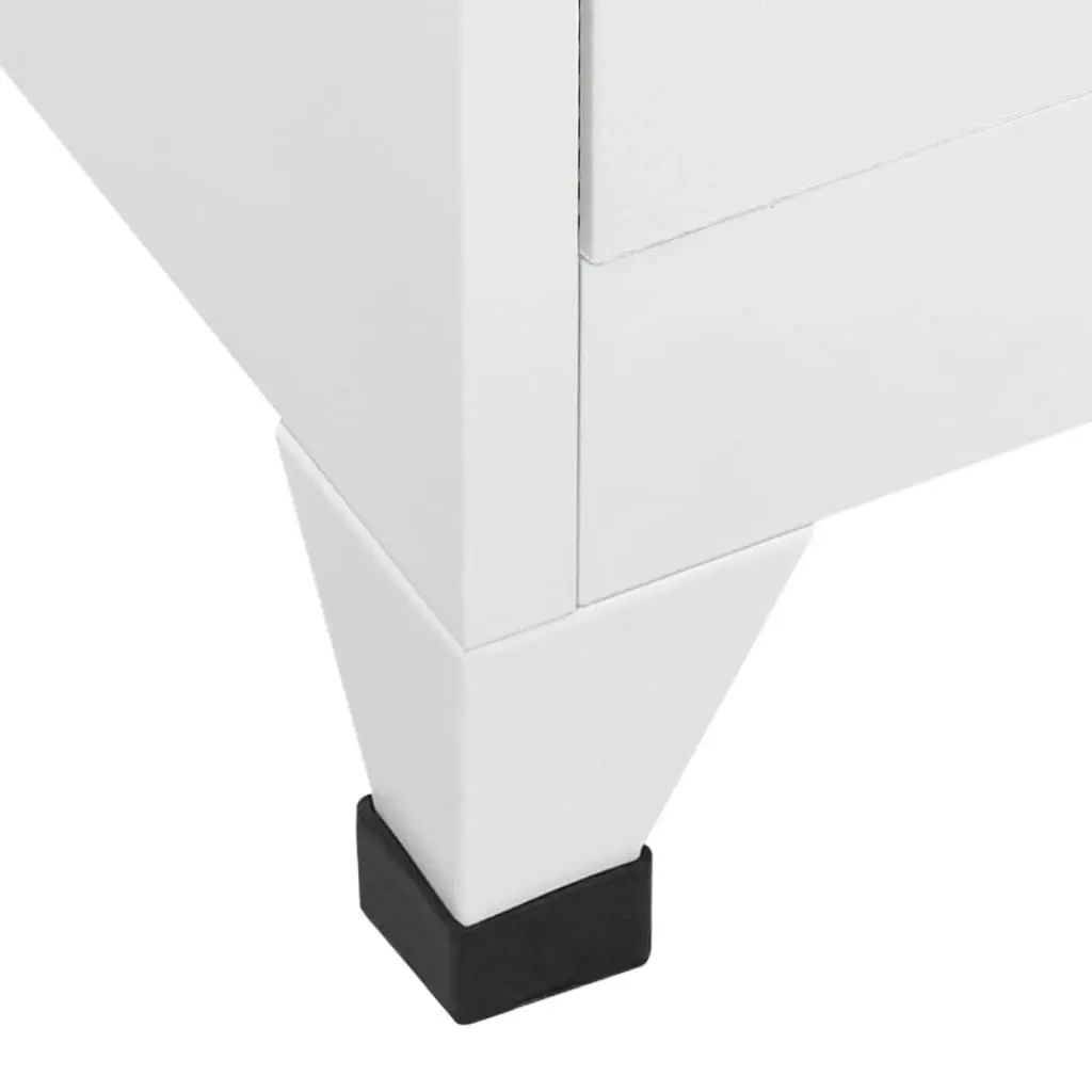 Locker Cabinet Light Grey 38x40x180 cm Steel 339789