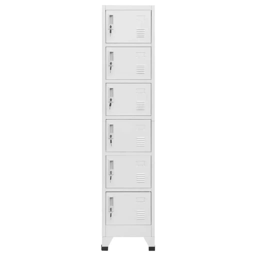 Locker Cabinet Light Grey 38x40x180 cm Steel 339793