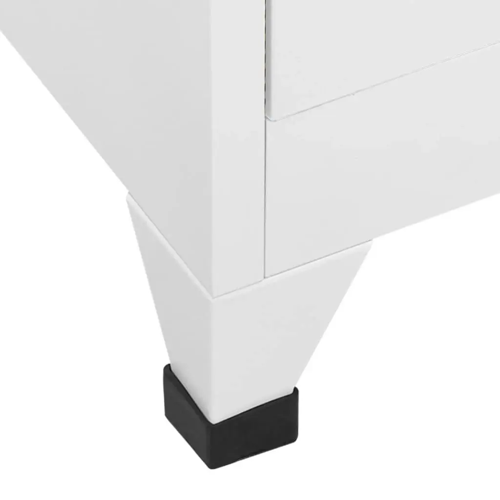 Locker Cabinet Light Grey 38x40x180 cm Steel 339793