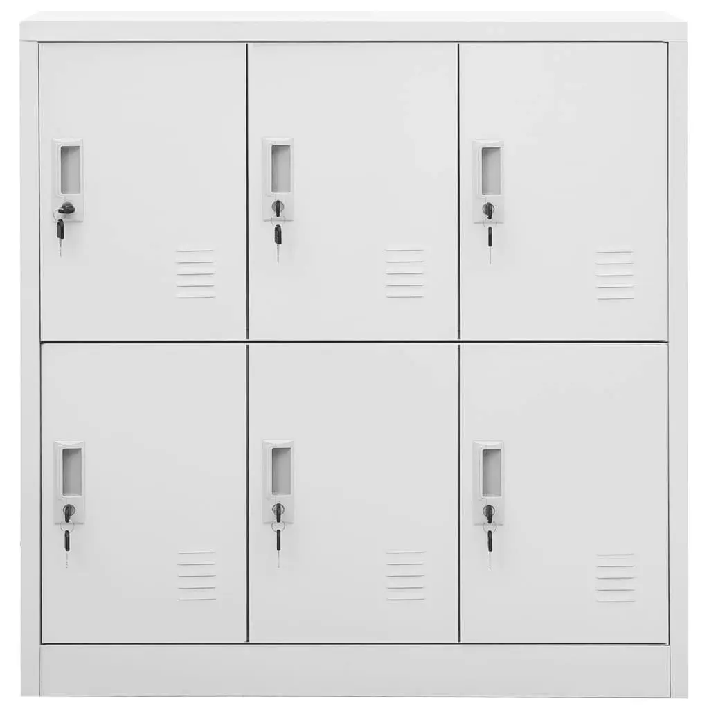 Locker Cabinet Light Grey 90x45x92.5 cm Steel 336436