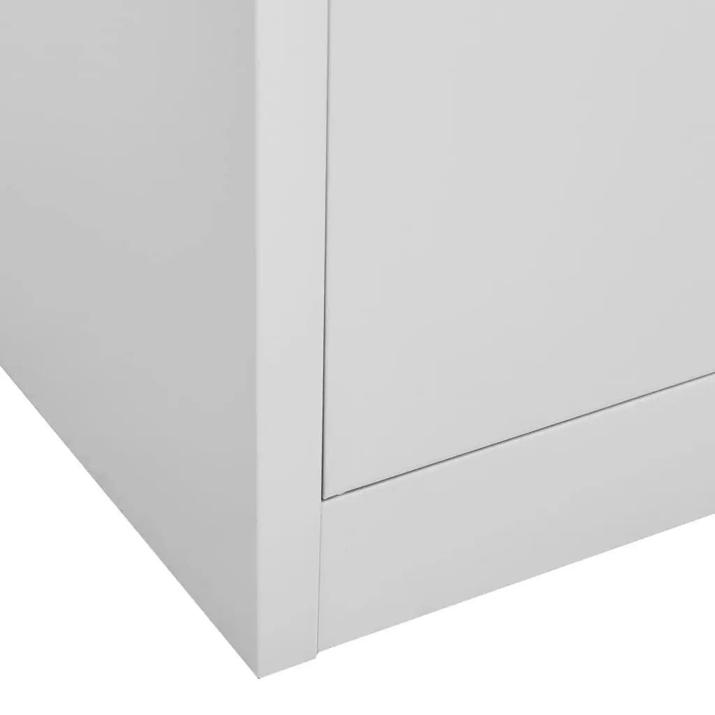 Locker Cabinet Light Grey 90x45x92.5 cm Steel 336436