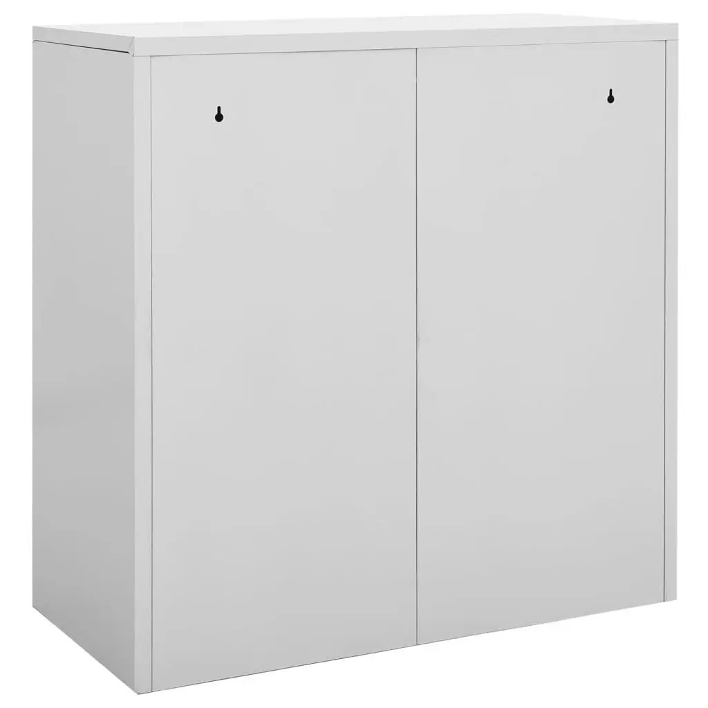 Locker Cabinet Light Grey 90x45x92.5 cm Steel 336436