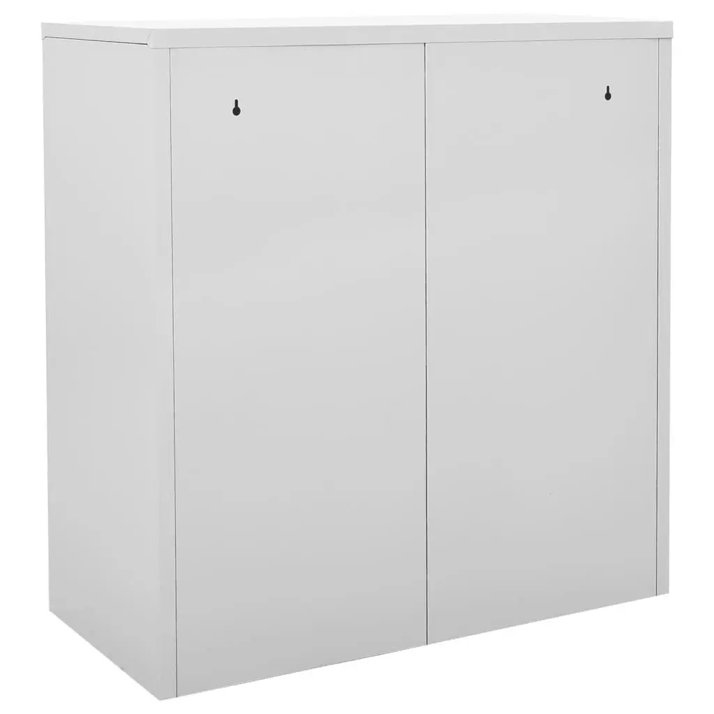 Locker Cabinet Light Grey and Blue 90x45x92.5 cm Steel 336441