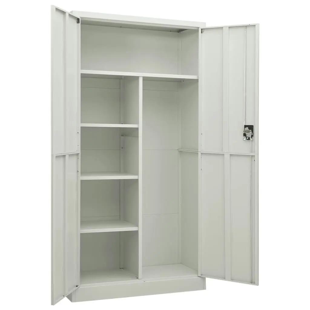 Locker Cabinet Light Grey 90x40x180 cm Steel 335971