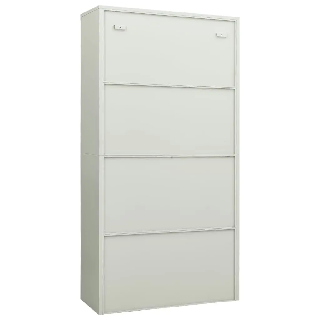 Locker Cabinet Light Grey 90x40x180 cm Steel 335971