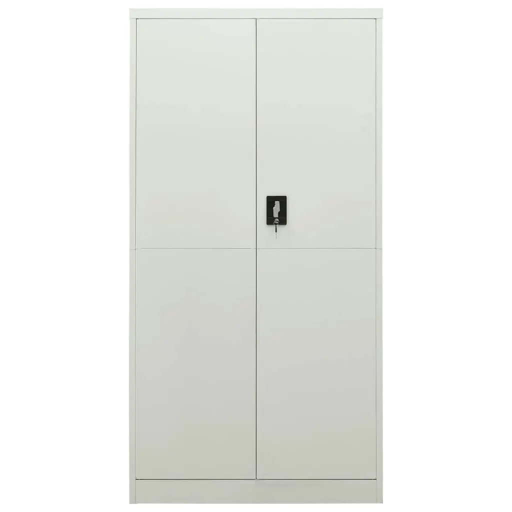 Locker Cabinet Light Grey 90x40x180 cm Steel 335971