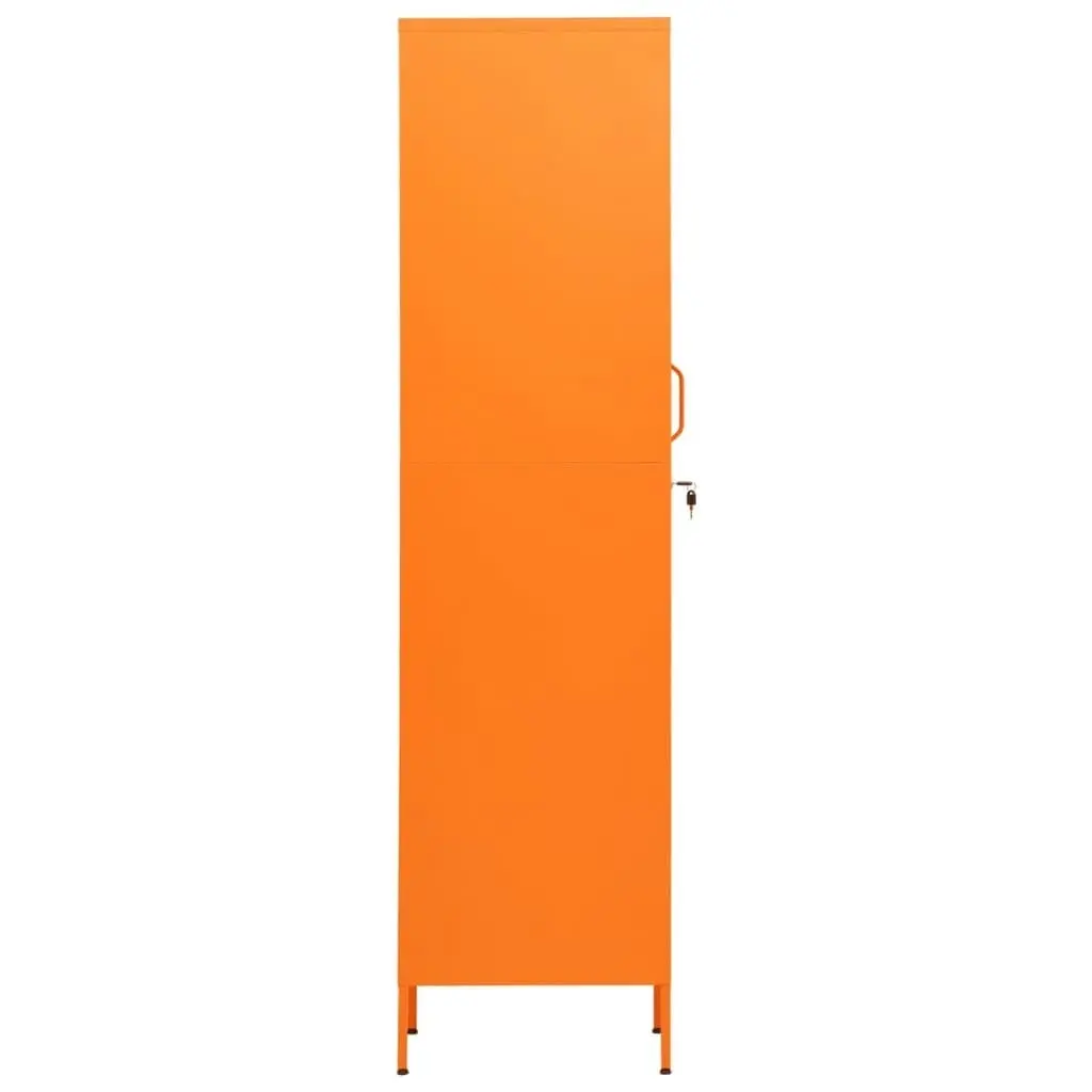 Locker Cabinet Orange 35x46x180 cm Steel 336255