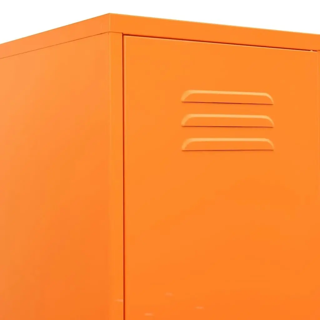 Locker Cabinet Orange 35x46x180 cm Steel 336255