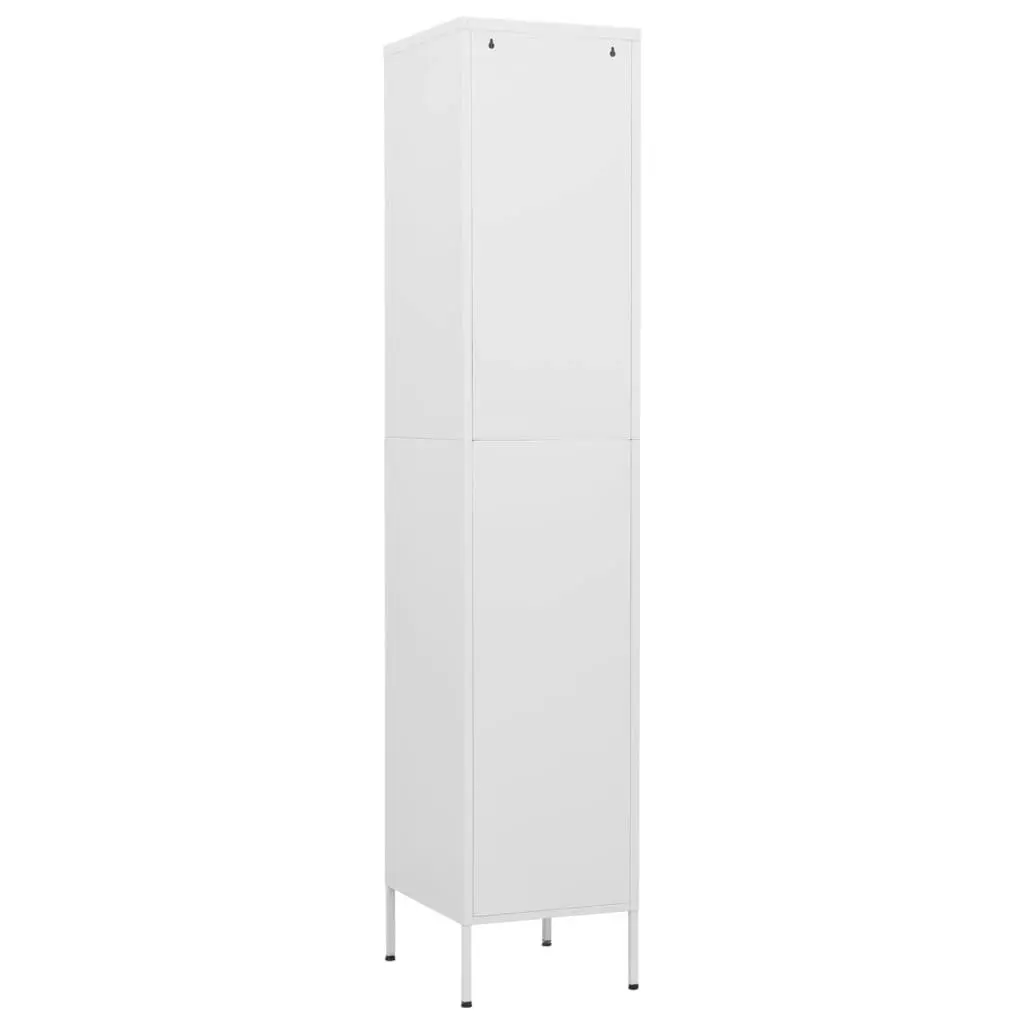 Locker Cabinet White 35x46x180 cm Steel 336260