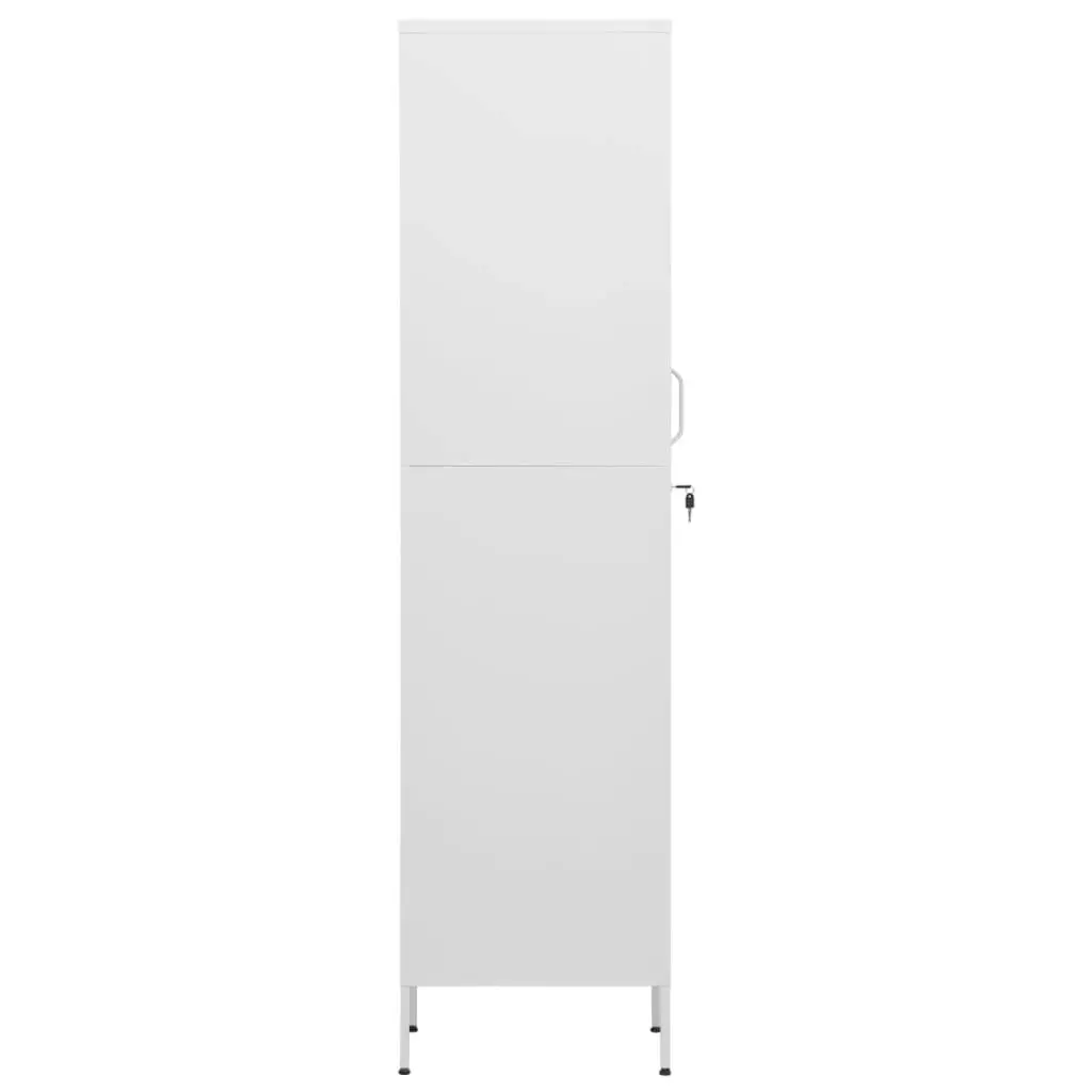 Locker Cabinet White 35x46x180 cm Steel 336260