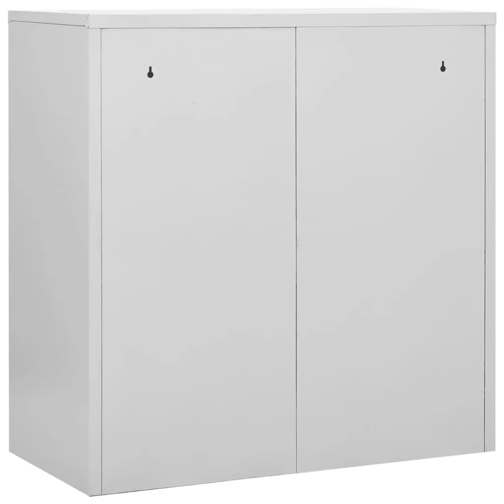 Locker Cabinet Light Grey and Blue 90x45x92.5 cm Steel 336437