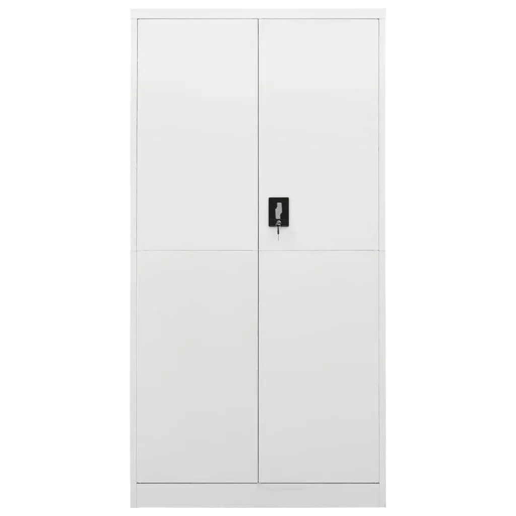 Locker Cabinet White 90x40x180 cm Steel 335970