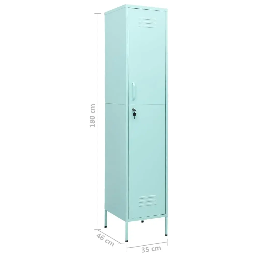 Locker Cabinet Mint 35x46x180 cm Steel 336257