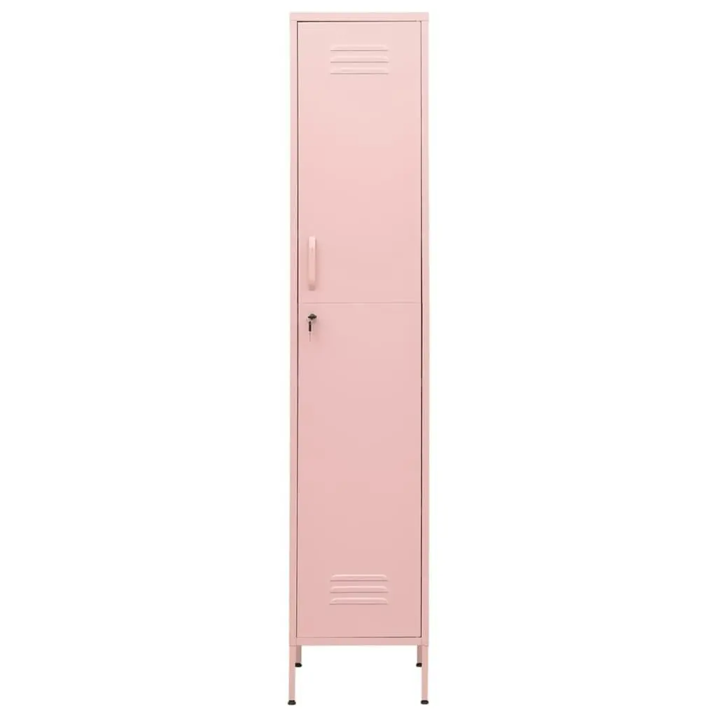 Locker Cabinet Pink 35x46x180 cm Steel 336256