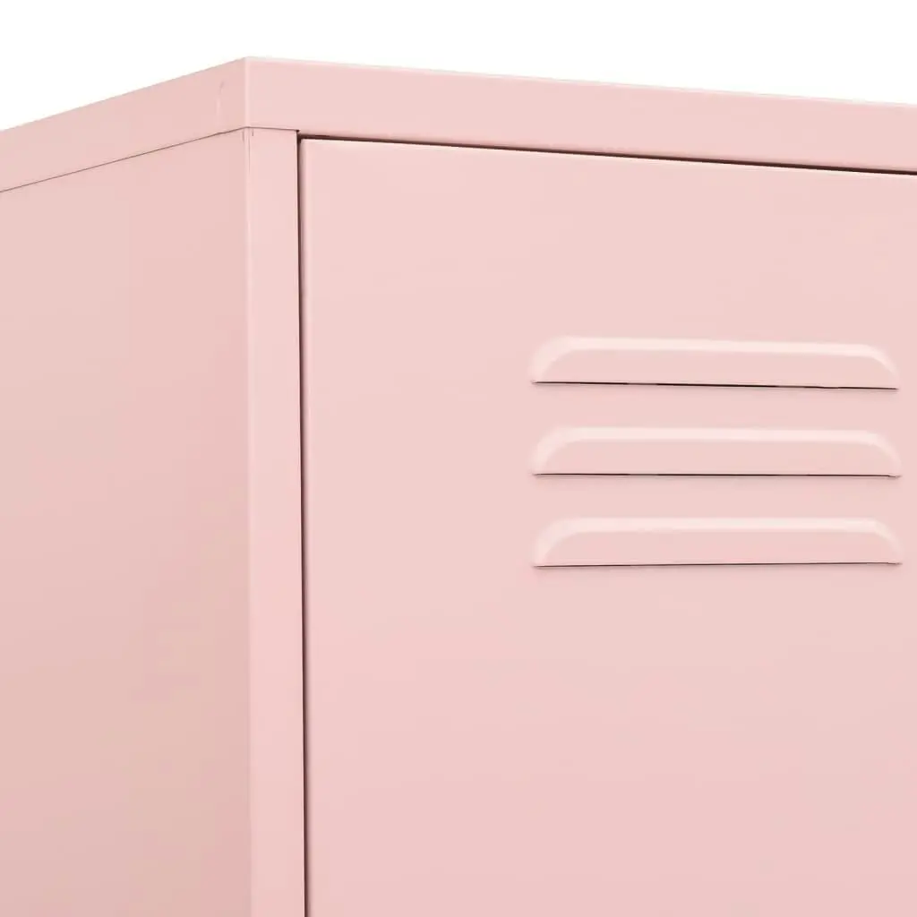 Locker Cabinet Pink 35x46x180 cm Steel 336256