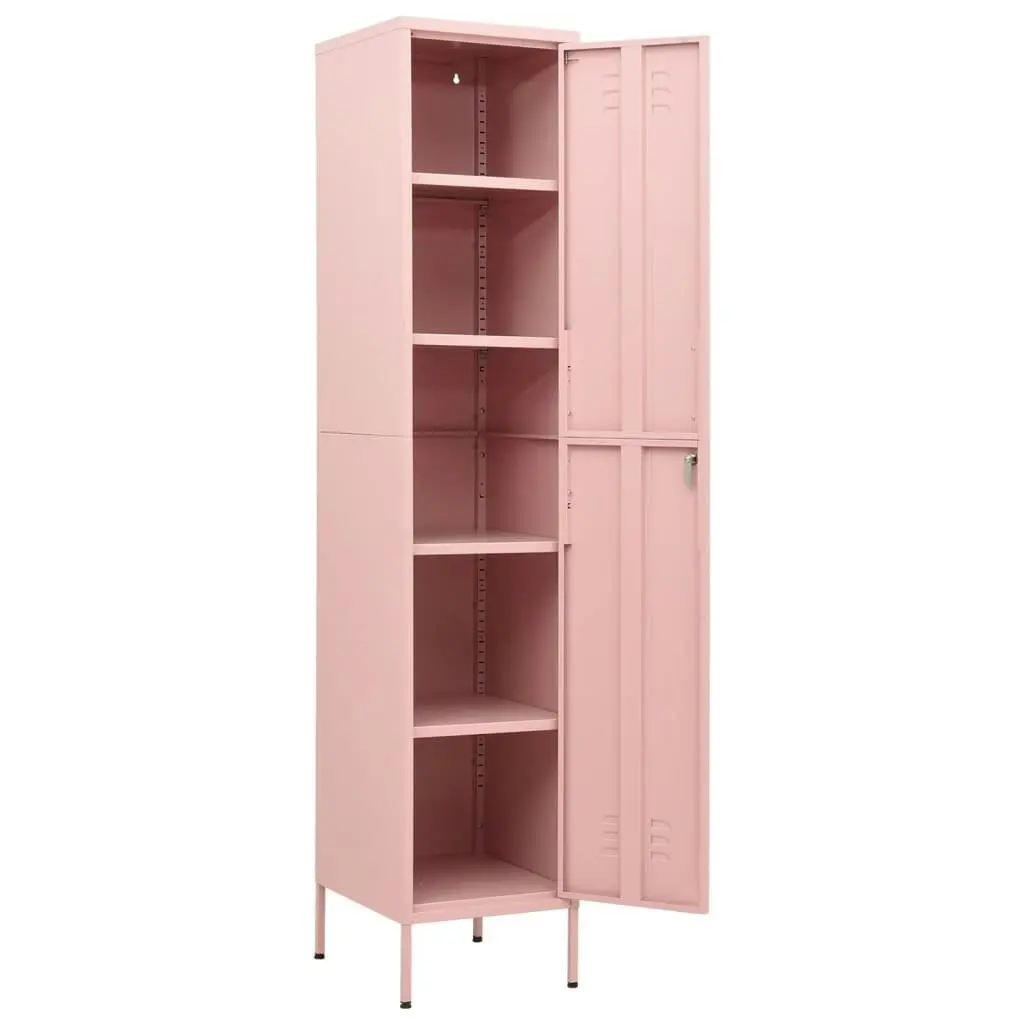 Locker Cabinet Pink 35x46x180 cm Steel 336256