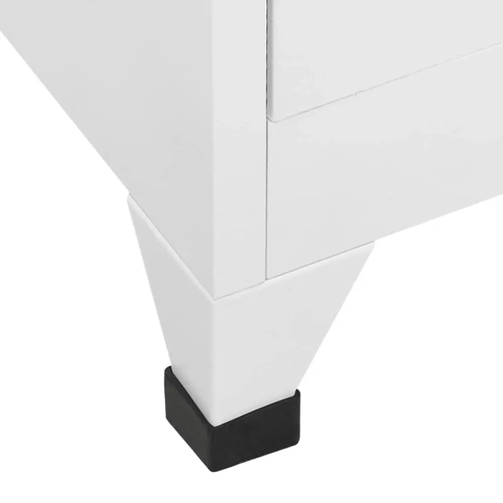 Locker Cabinet with 18 Compartments Metal 90x40x180 cm 245966