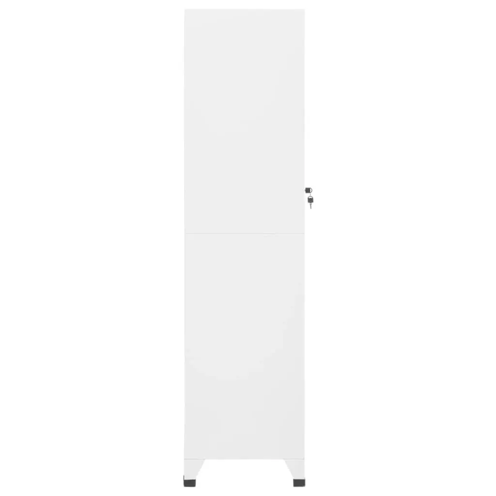 Locker Cabinet White 38x45x180 cm Steel 339772