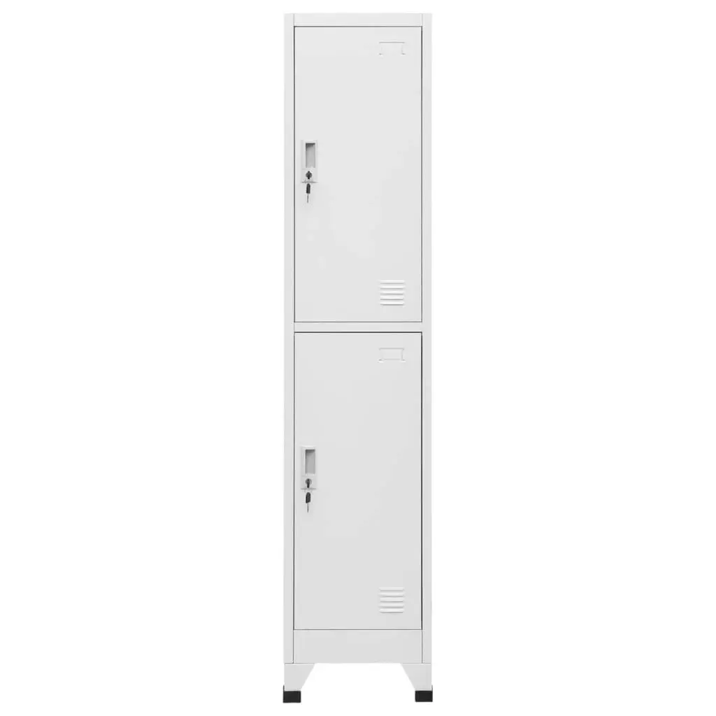 Locker Cabinet with 2 Compartments 38x45x180 cm 244473