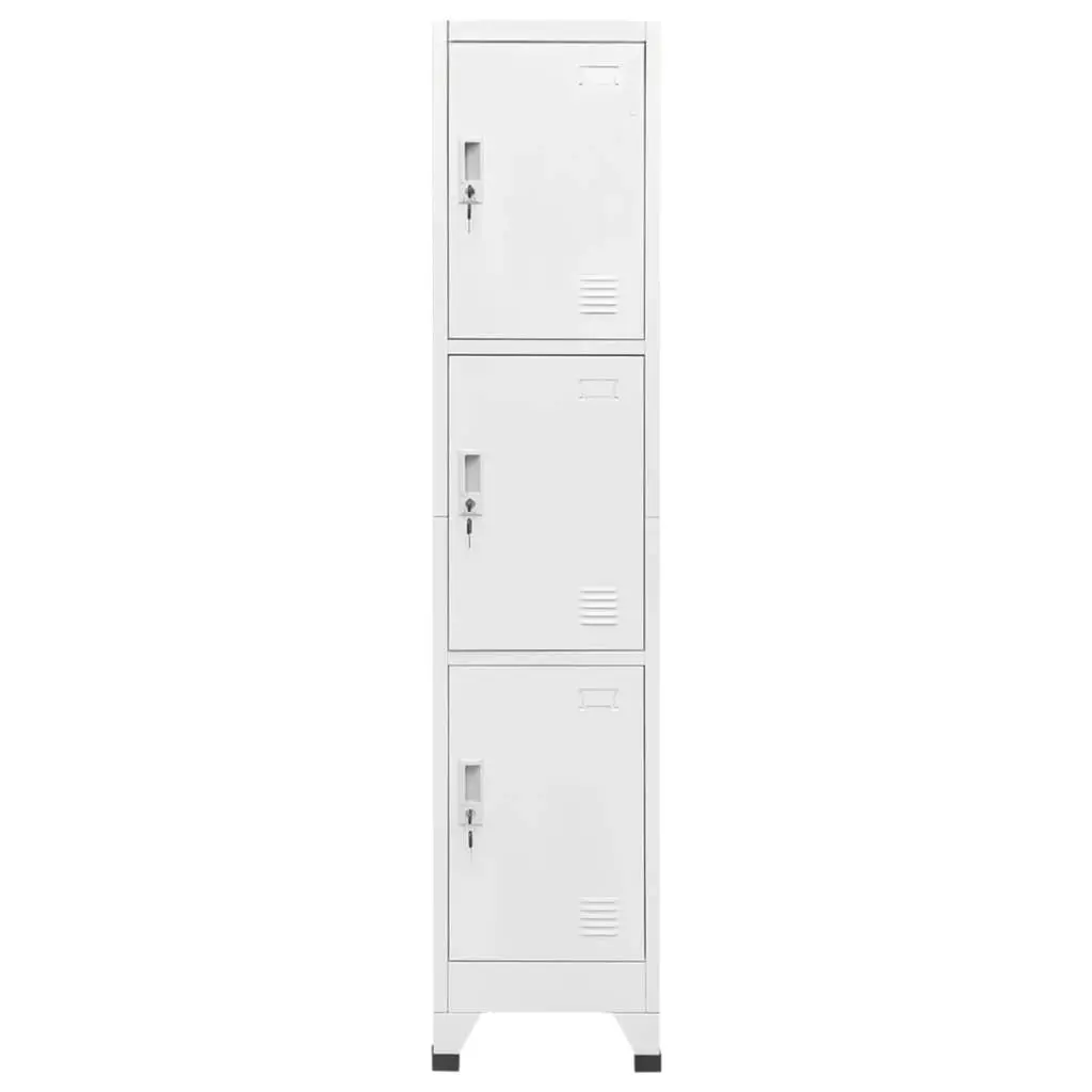 Locker Cabinet with 3 Compartments 38x45x180 cm 244474