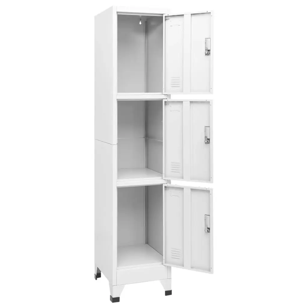 Locker Cabinet with 3 Compartments 38x45x180 cm 244474