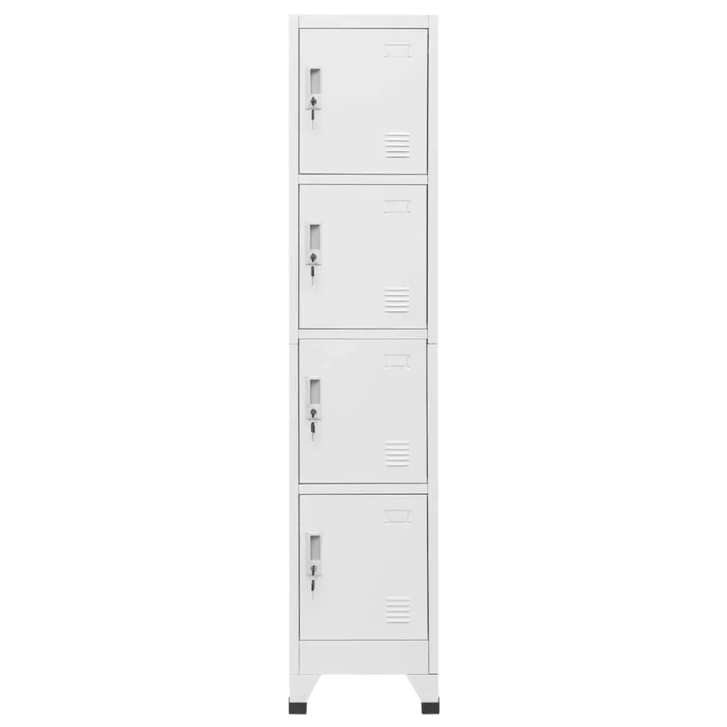 Locker Cabinet with 4 Compartments 38x45x180 cm 244475