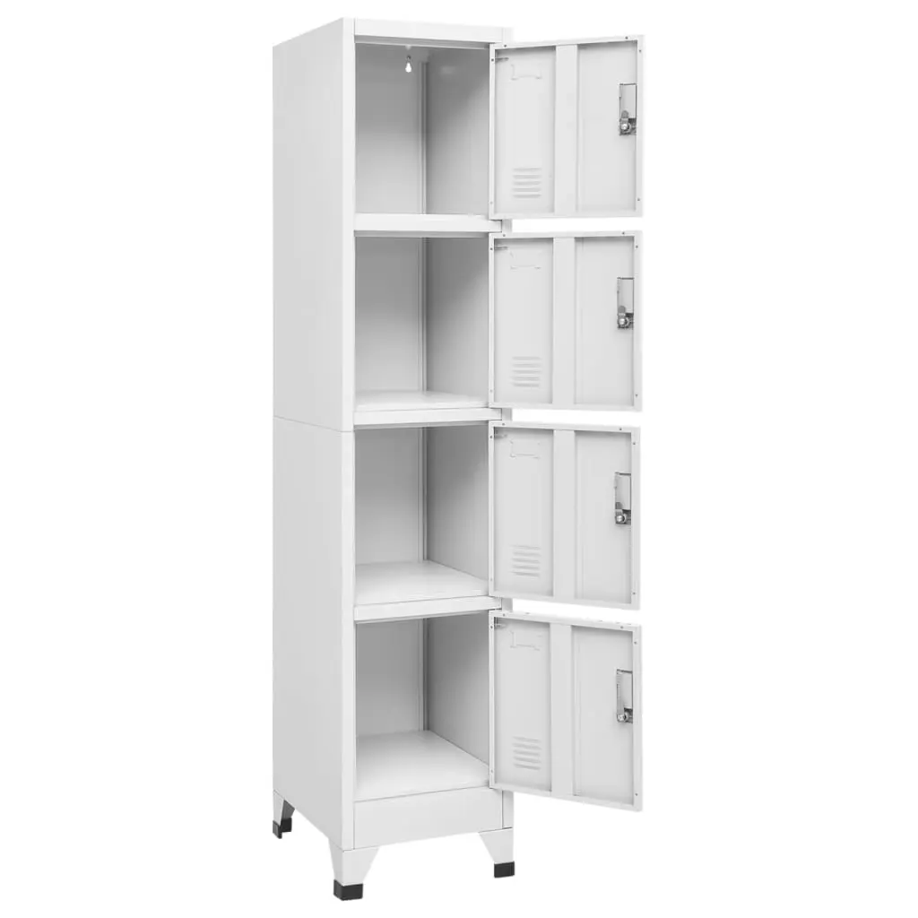 Locker Cabinet with 4 Compartments 38x45x180 cm 244475