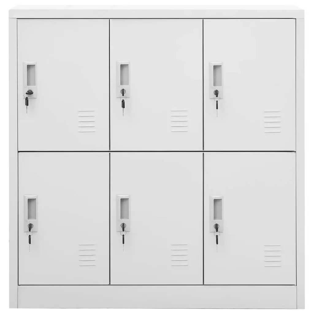 Locker Cabinets 2 pcs Light Grey 90x45x92.5 cm Steel 3095231