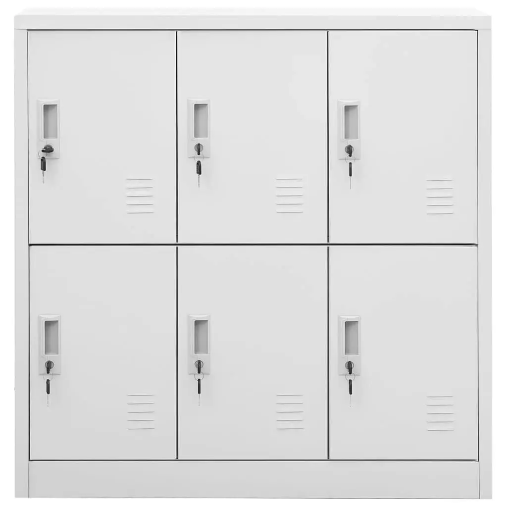 Locker Cabinets 5 pcs Light Grey 90x45x92.5 cm Steel 3095235