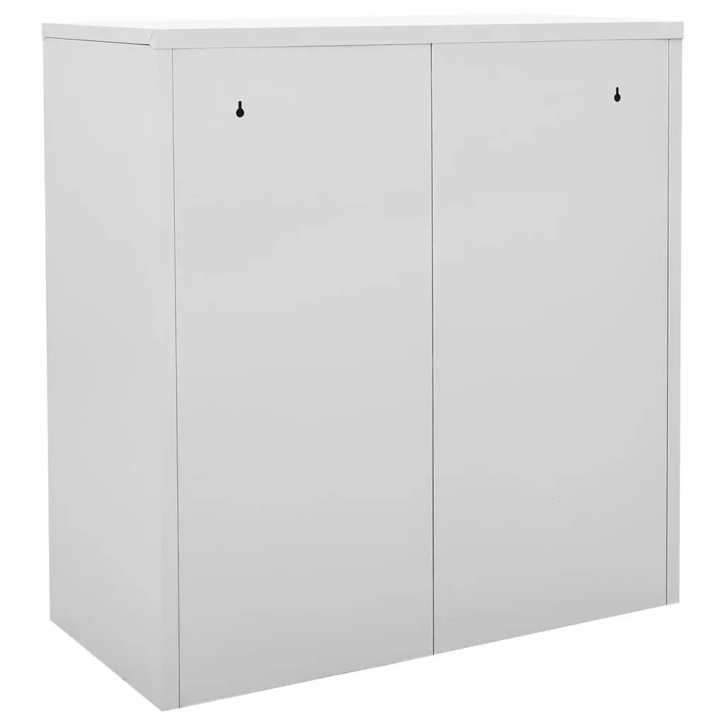 Locker Cabinets 2 pcs Light Grey and Blue 90x45x92.5 cm Steel 3095240