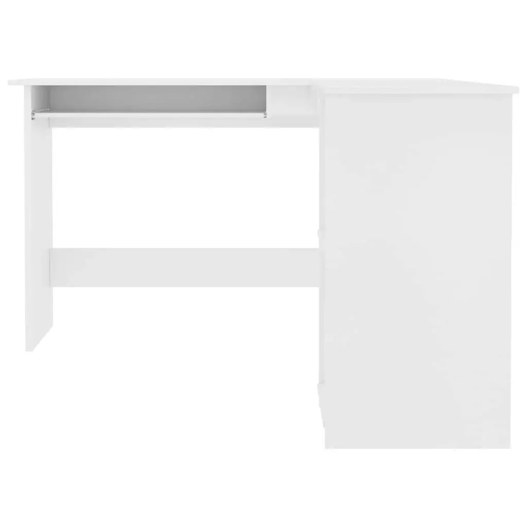 L-Shaped Corner Desk White 120x140x75 cm Engineered Wood 800747