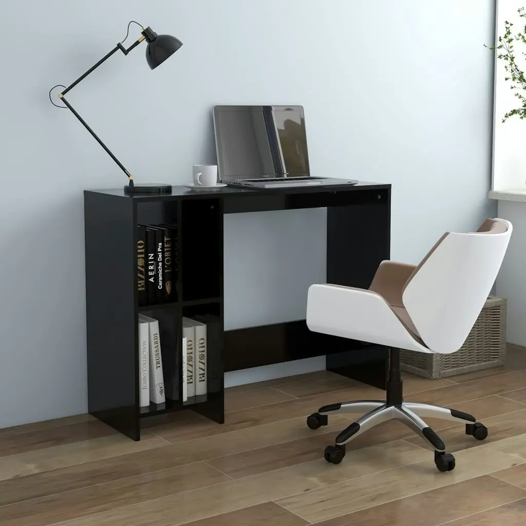 Notebook Desk Black 102.5x35x75 cm Engineered Wood 808342