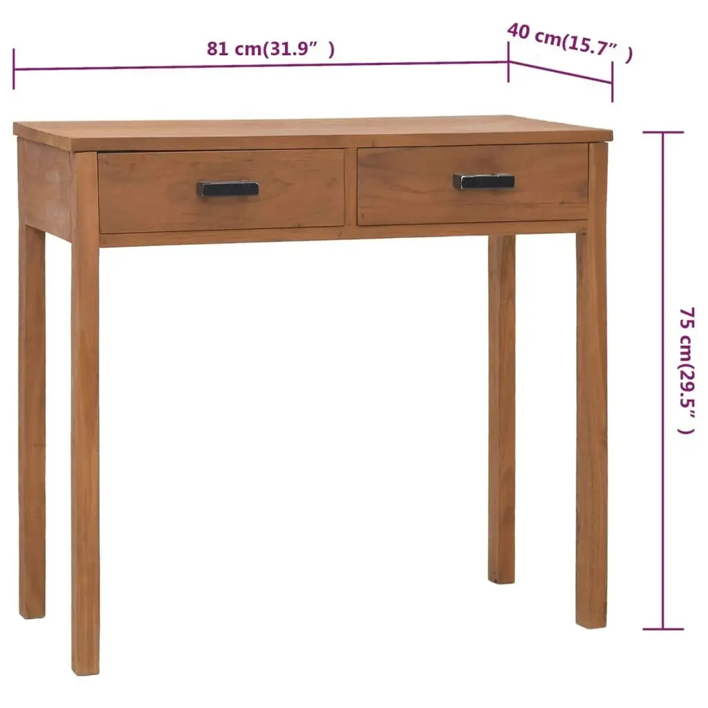 Office Desk 81x40x75 cm Solid Teak Wood 326133