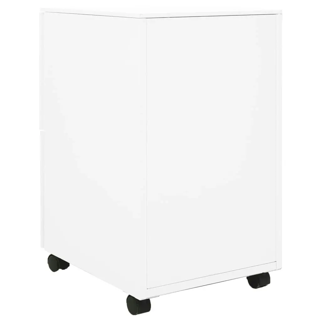 Mobile File Cabinet White 39x45x67 cm Steel 335974