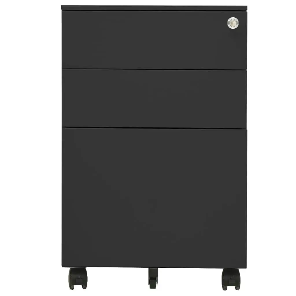 Mobile File Cabinet Anthracite 39x45x60 cm Steel 335981