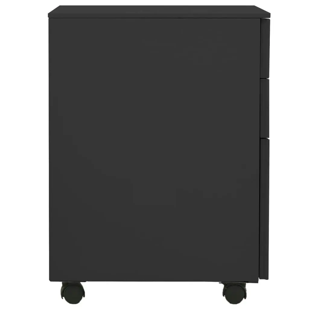 Mobile File Cabinet Anthracite 39x45x60 cm Steel 335981