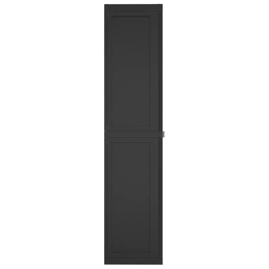 Outdoor Storage Cabinet Black 97x37x165 cm PP 364208