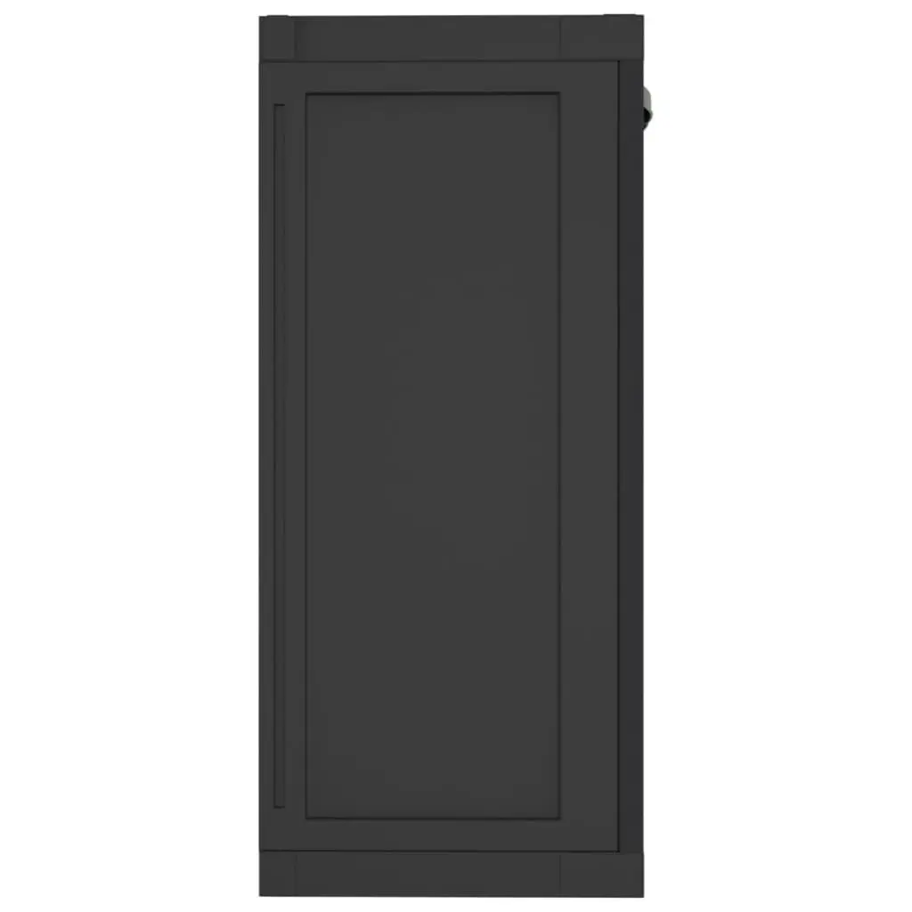 Outdoor Storage Cabinet Black 97x37x85 cm PP 364207