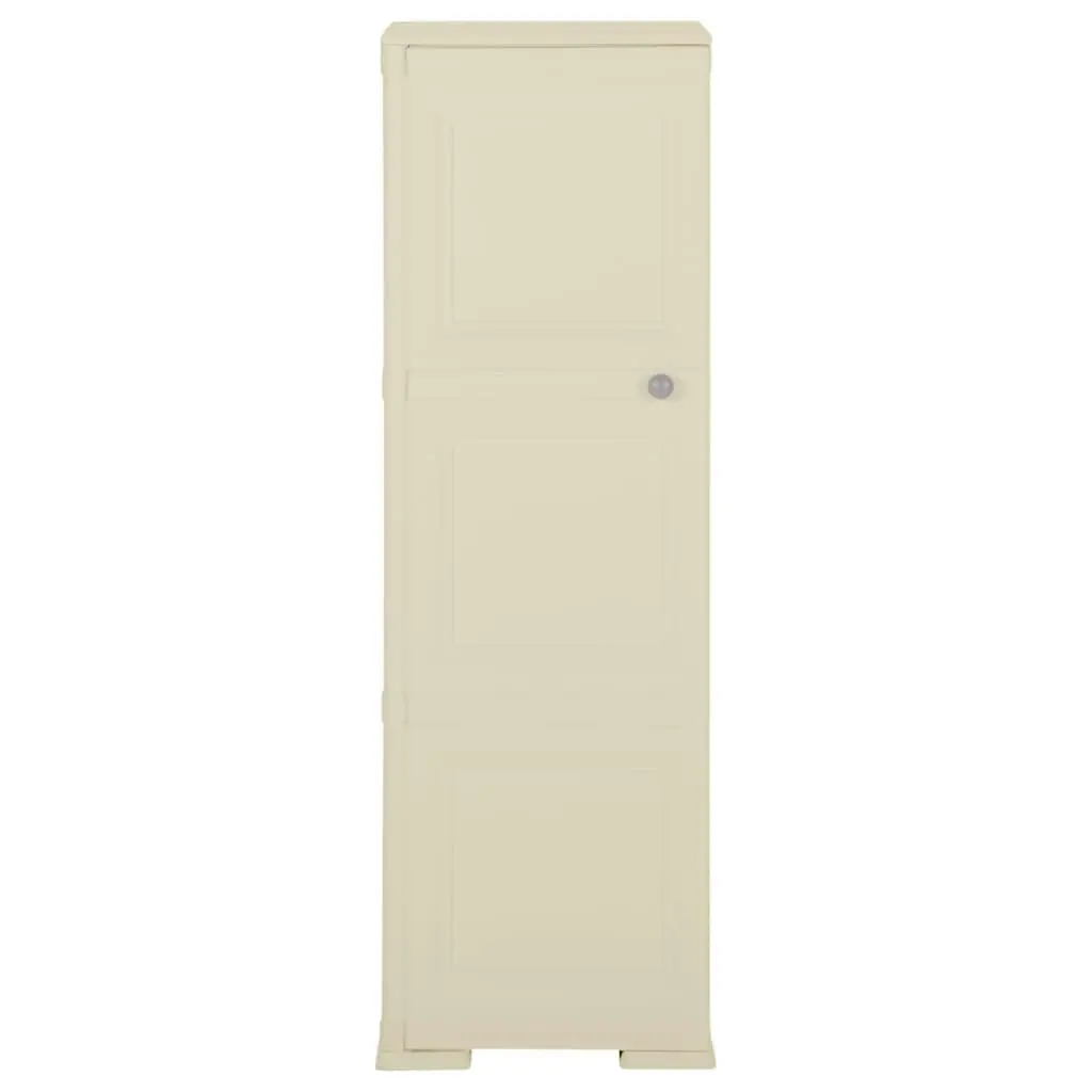 Plastic Cabinet 40x43x125 cm Wood Design Angora White 340604