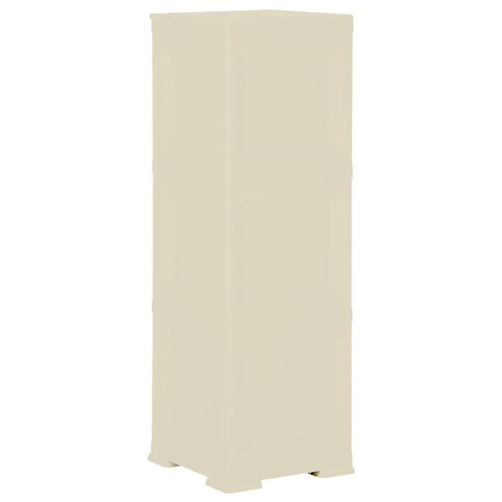 Plastic Cabinet 40x43x125 cm Wood Design Angora White 340604