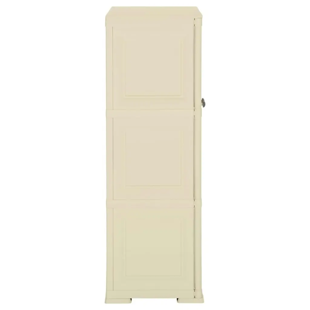 Plastic Cabinet 79x43x125 cm Wood Design Angora White 340592