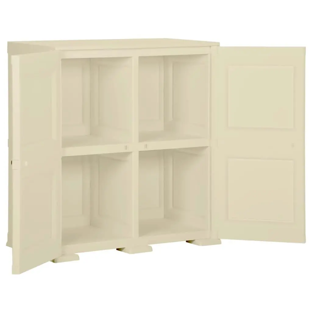 Plastic Cabinet 79x43x85.5 cm Wood Design Angora White 340596