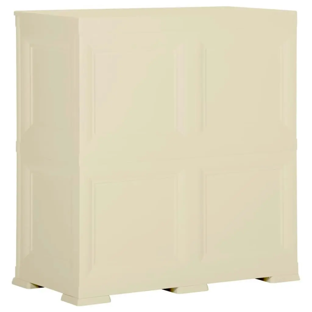 Plastic Cabinet 79x43x85.5 cm Wood Design Angora White 340596