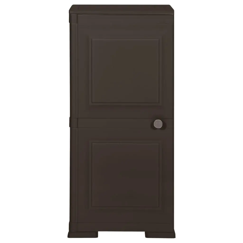 Plastic Cabinet 40x43x85.5 cm Wood Design Brown 340610