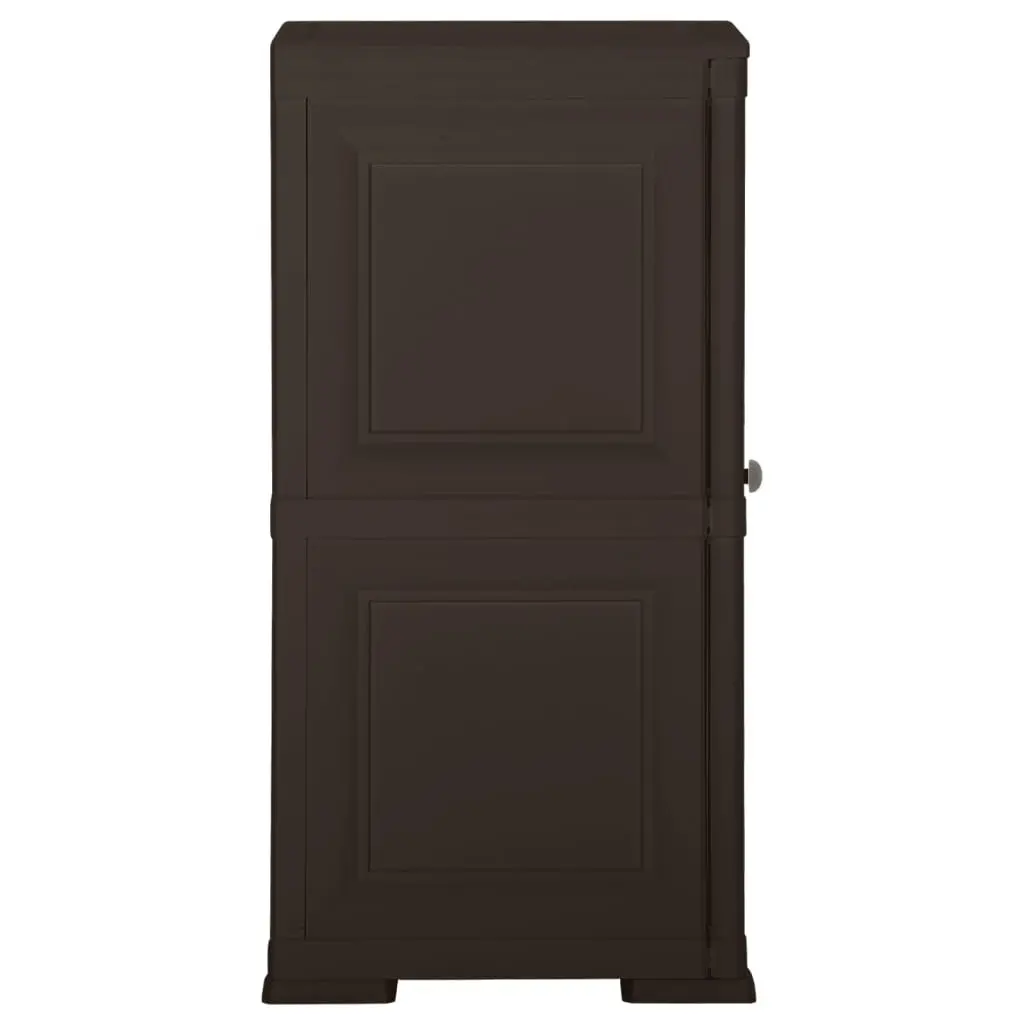 Plastic Cabinet 40x43x85.5 cm Wood Design Brown 340610