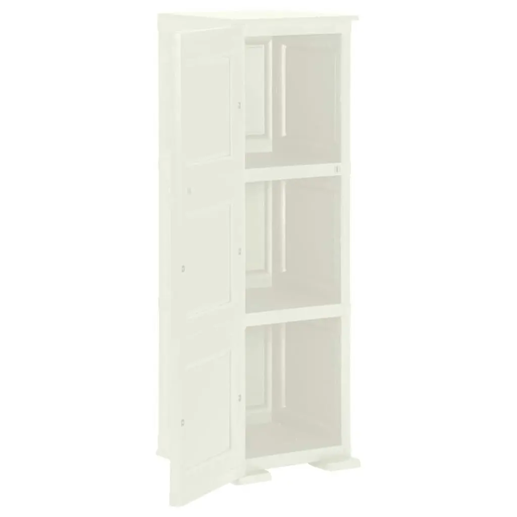 Plastic Cabinet 40x43x125 cm Wood Design Vanilla Ice 340603