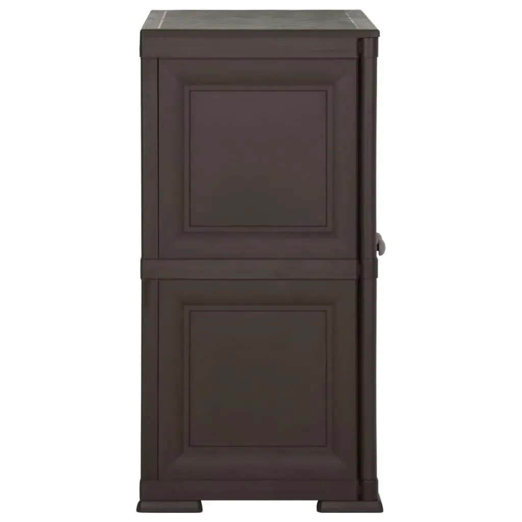 Plastic Cabinet 79x43x85.5 cm Wood Design Brown 340598