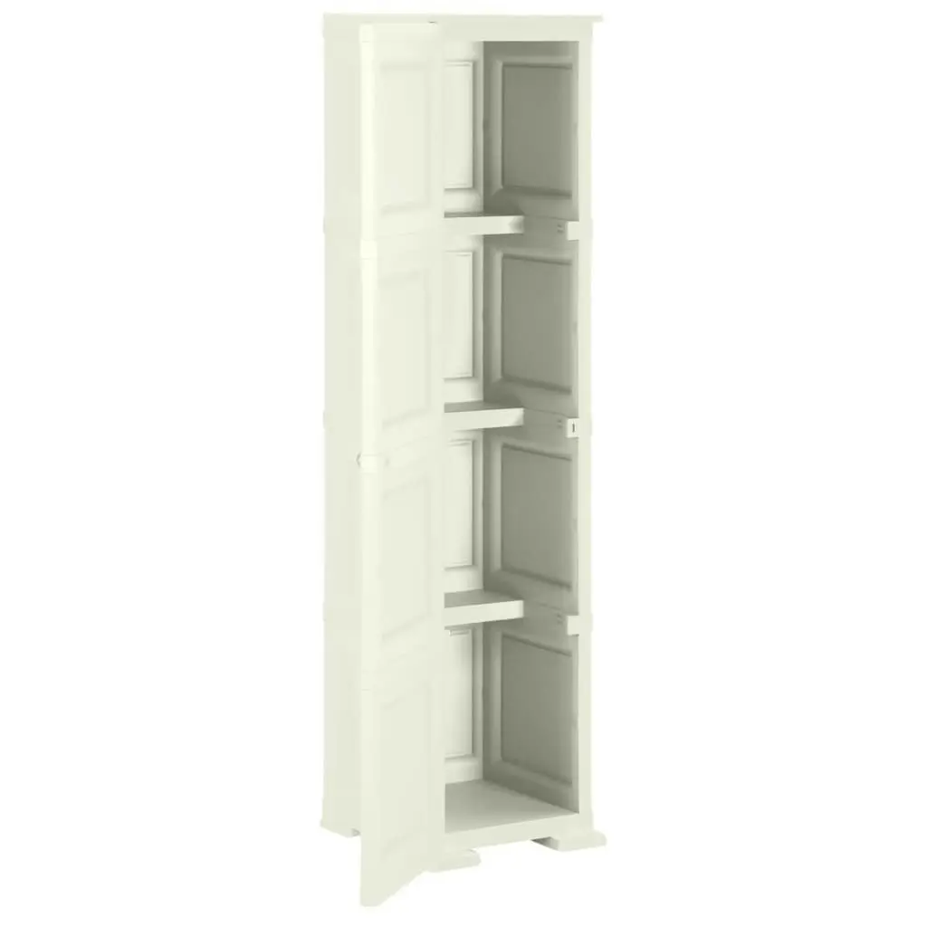 Plastic Cabinet 40x43x164 cm Wood Design Vanilla Ice 340599