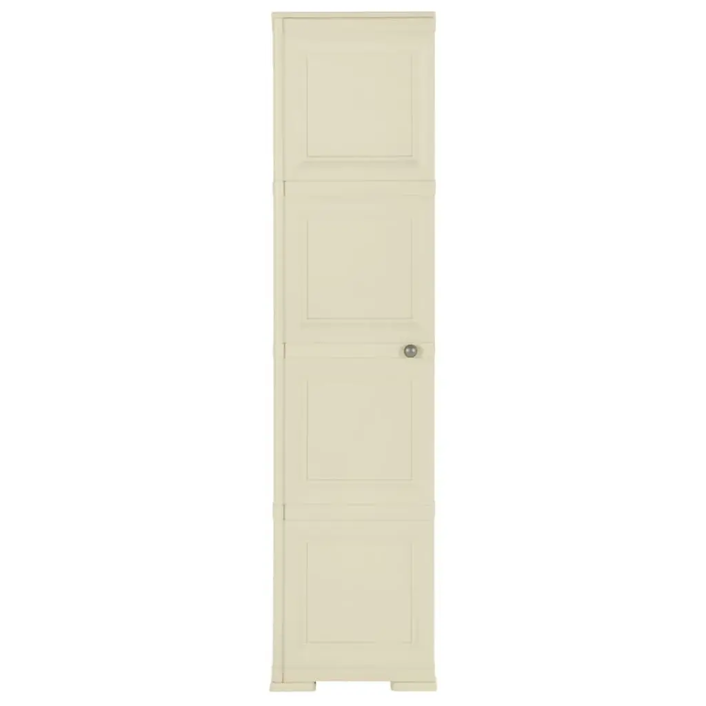 Plastic Cabinet 40x43x164 cm Wood Design Angora White 340600