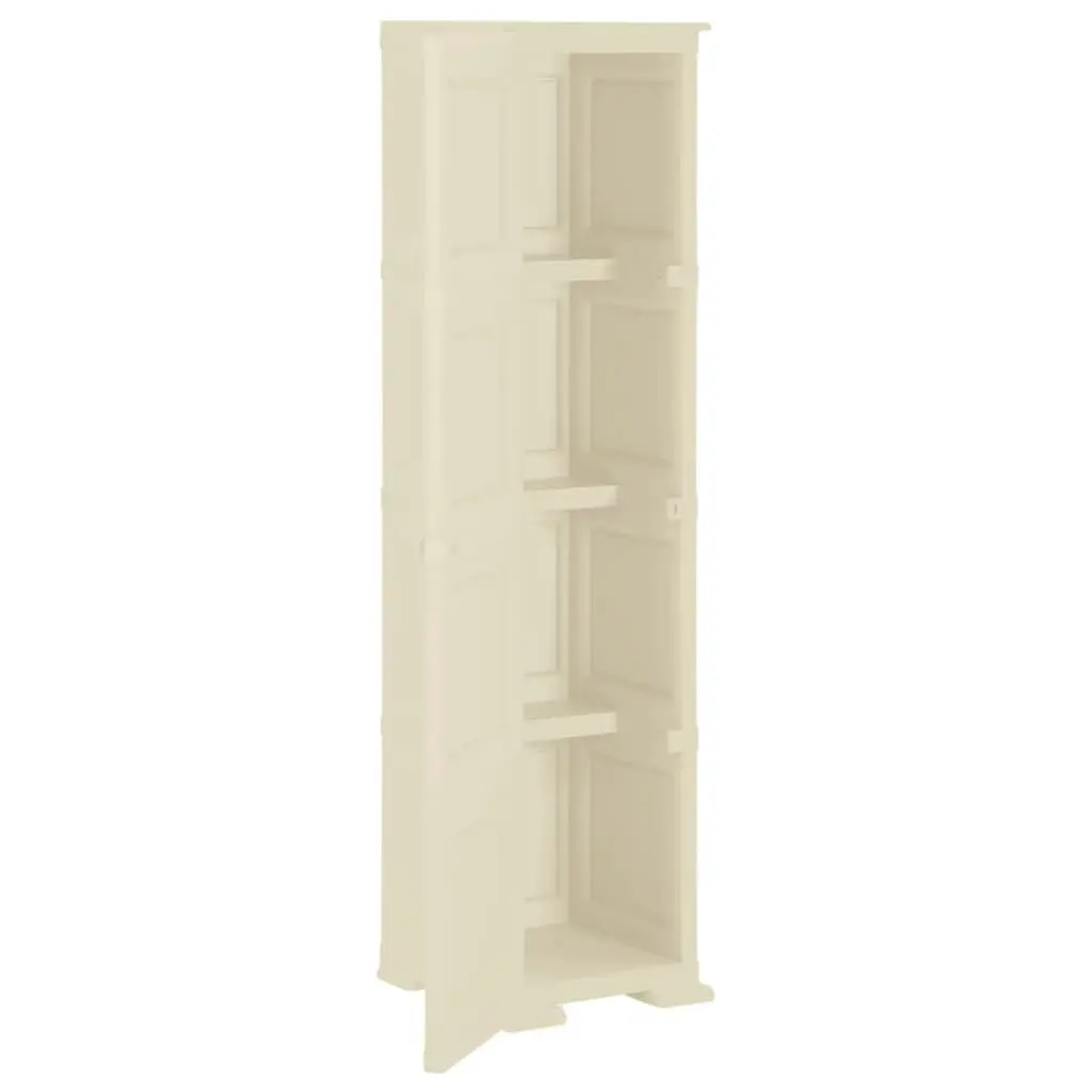 Plastic Cabinet 40x43x164 cm Wood Design Angora White 340600